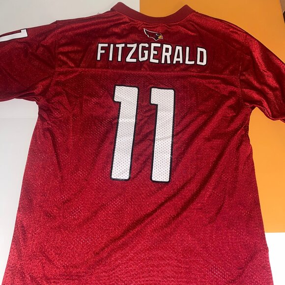 Reebok NFL Team Apparel Arizona Cardinals Larry Fitzgerald Red Jersey Youth L - Picture 1 of 4